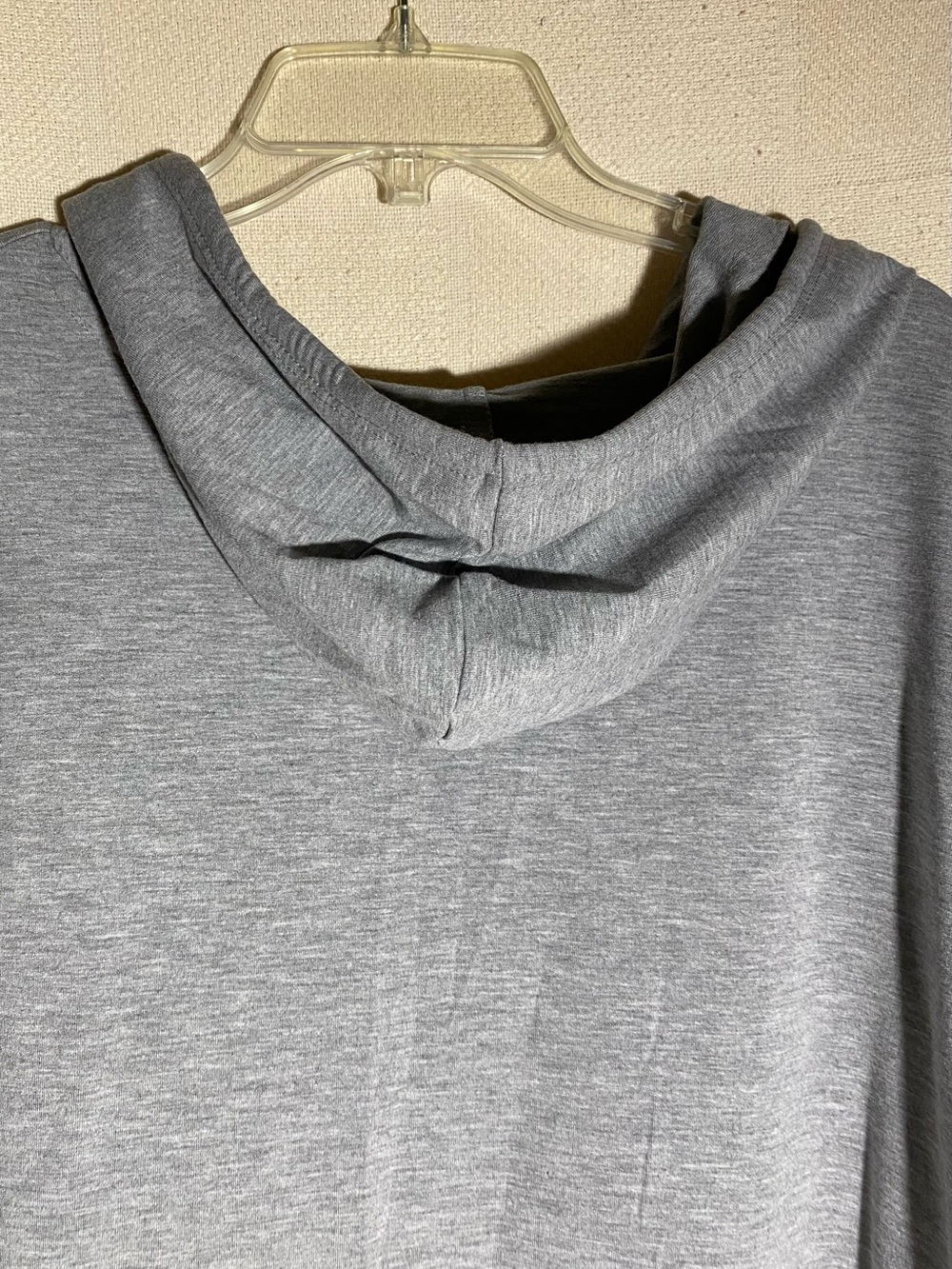 Gray Hooded Sweatshirt Dress with Hip Hop Streetwear Bear Graphic - Picture 8 of 11